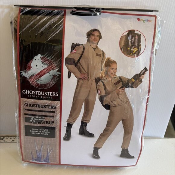 Ghostbusters Halloween Costume 38/40 Frozen Empire Jumpsuit 3pc Adult Unisex - Picture 4 of 5
